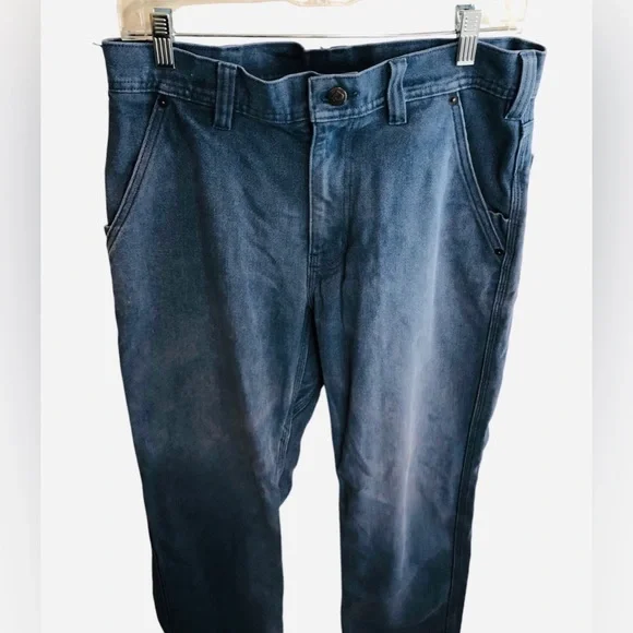 VTG 90s Y2K Patagonia Utility Workwear Pants L Blue Mens Straight 32 Waist jeans - Picture 5 of 13